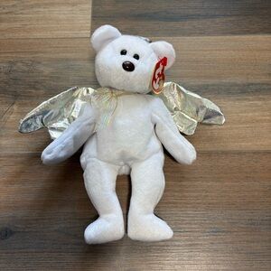 Vintage (2000) Ty Beanie Baby Babies “HALO 2” the Angel Bear w/Tags 9”